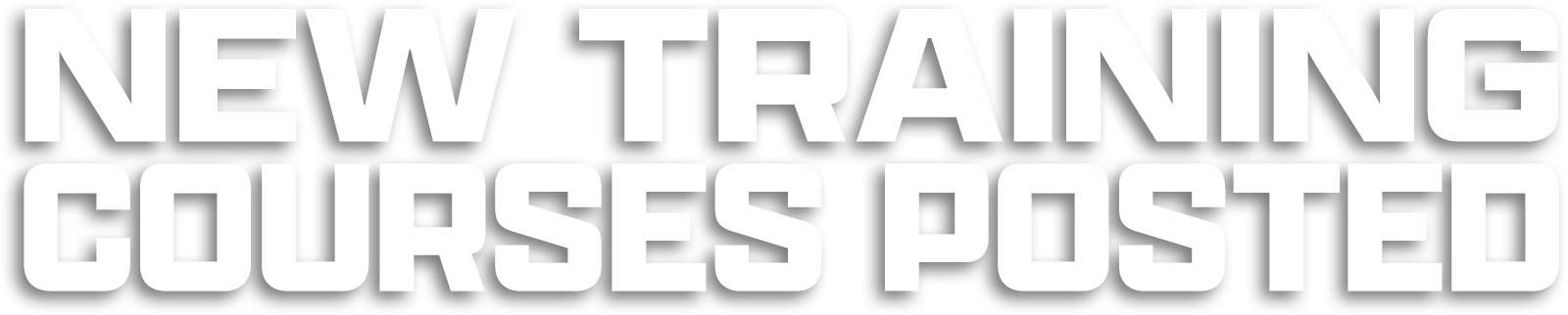 New Training Posted