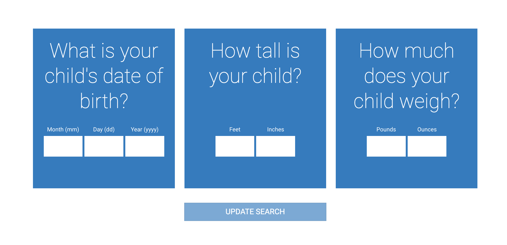 Screen shot of NHTSA car seat finder